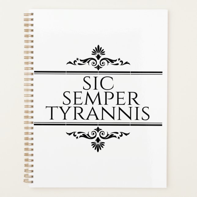 Agenda Sic Semper Tyrannis (Frente)