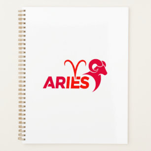 Agenda Signo Zodiacal Áries Minimalista Gráfico Astrologi