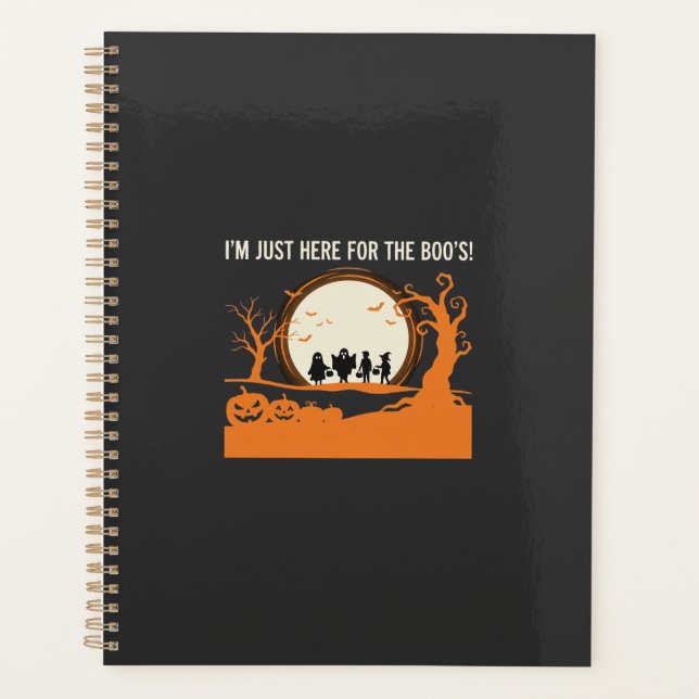 Agenda Silhueta de Fantasma Boo do Halloween (Frente)