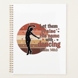 Agenda Silhueta de um dançarino - design baseado em Salmo