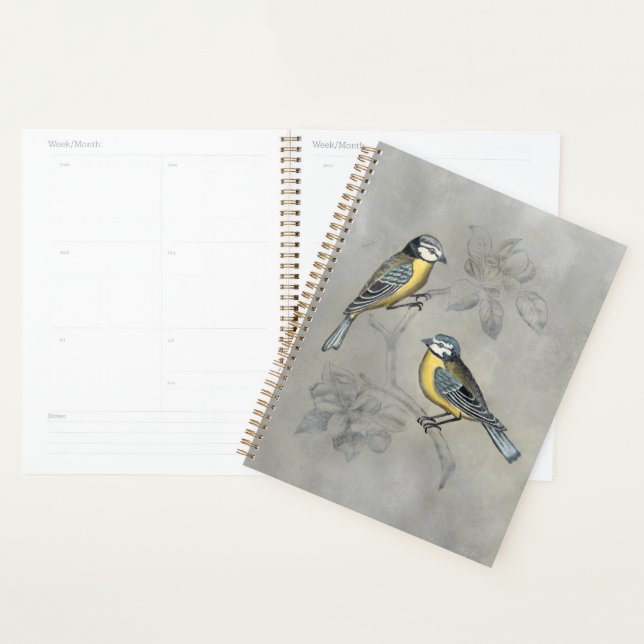 Agenda Silvered Aviary | Casal de aves (Exibição)