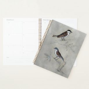 Agenda Silvered Aviary Um Par De Aves