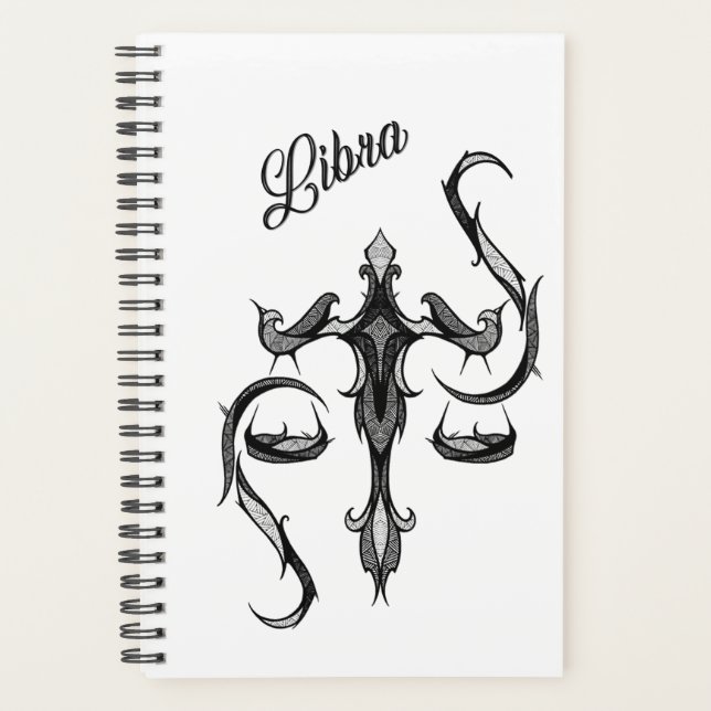 Agenda Símbolo Libra Zodiac (Frente)