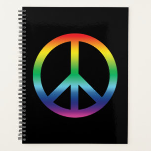 Agenda Símbolo Orgulho Paz - gradação arco-íris cores mod
