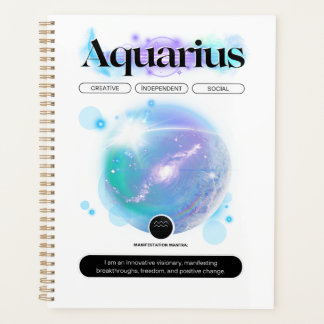 Agenda Símbolo Zodiano Moderno Aquarius Citar Elemento de