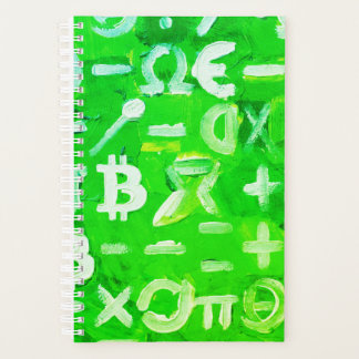 Agenda Símbolos de Bitcoin (Lucro Brilhante Verde - 3)
