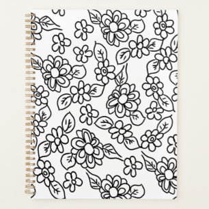Agenda Simple floral drawing Planner