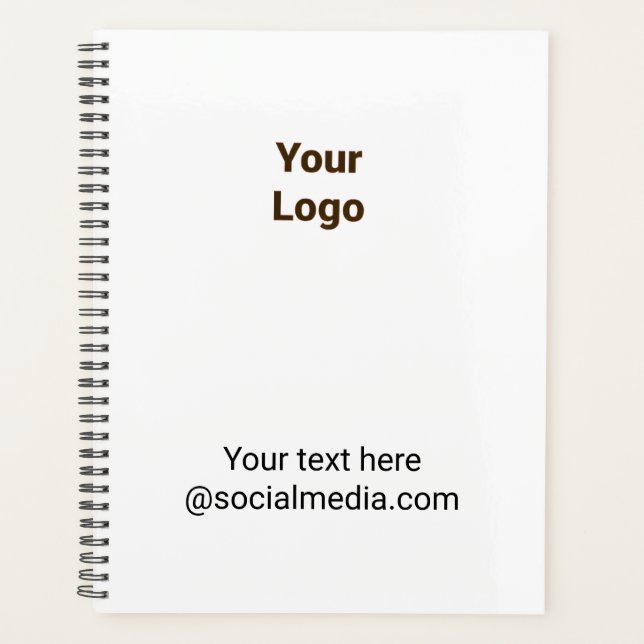 Agenda Simple minimal elegant custom logo here company    (Frente)