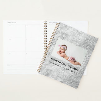 Agenda Simplesmente Elegante Foto de Bebê Menina Fofa