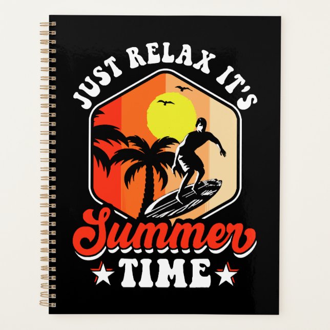 Agenda Simplesmente Relaxe É Época de Verão (Frente)