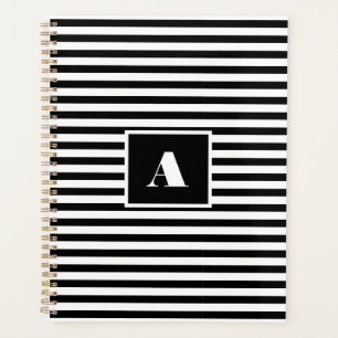 Agenda Sinais personalizados em preto e branco com risca