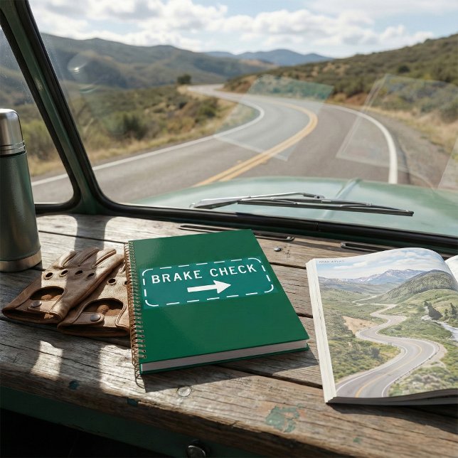 Agenda Sinal de estrada de verificação de freio com seta (Criador carregado)