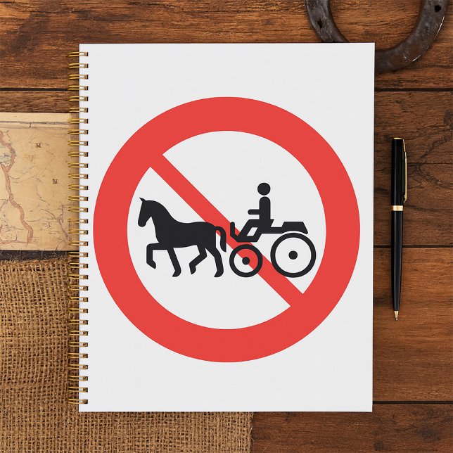 Agenda Sinal de Proibição de Veículos Puxados por Cavalos (Criador carregado)