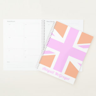 Agenda Sinalizador/Tomada de União Rosa e Laranja Reino 