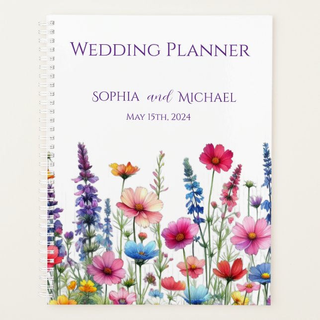 Agenda Sinfonia De Flores Selvagens - Planner De Casament (Frente)