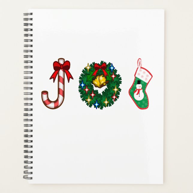 Agenda Sino de Natal Bengala de Natal Grinalda Boneco de  (Frente)