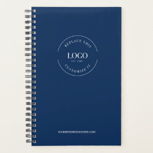 Agenda Site do logotipo personalizado moderno Marca azul-