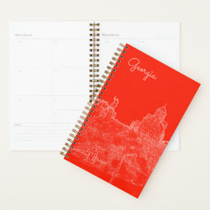 Agenda Sketch da Arquitetura Cityscape da Tbilisi Georgia