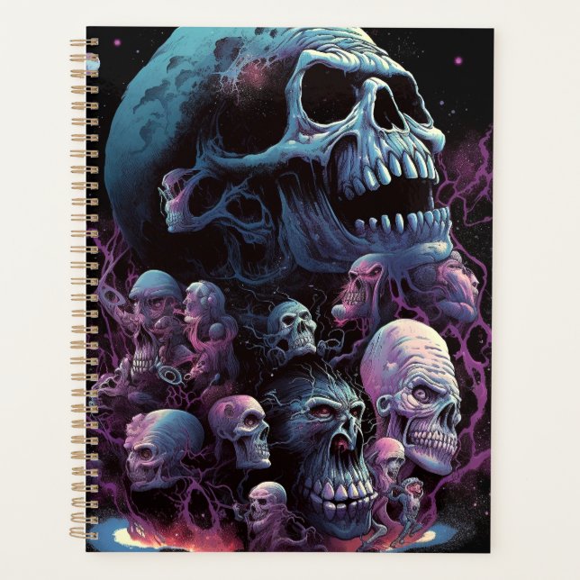 Agenda Skulls Monstros Horror Art (Frente)