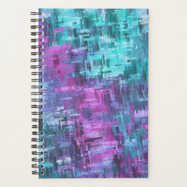 Agenda slipstream digihatch - azul-turquesa e roxo : (Frente)