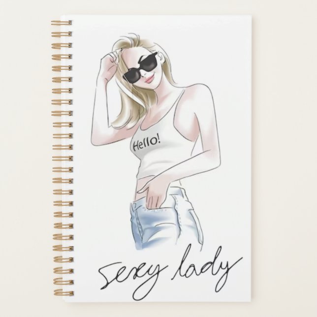 Agenda Slogan de senhora sexy com moça (Frente)
