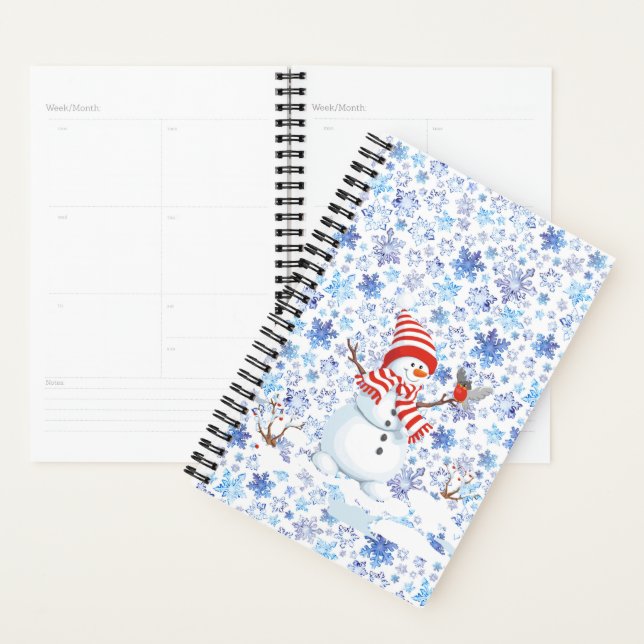 Agenda Snowman Snowflakes Natal (Exibição)