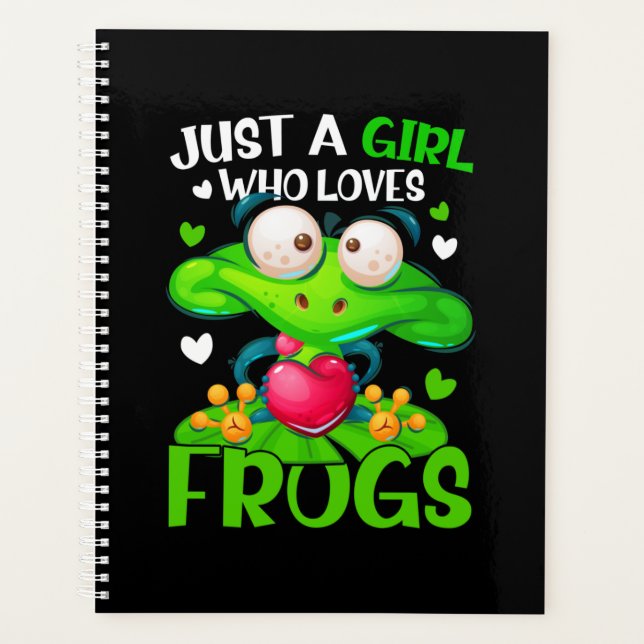 Agenda Só Uma Menina Que Adora Sapos Meninas (Frente)