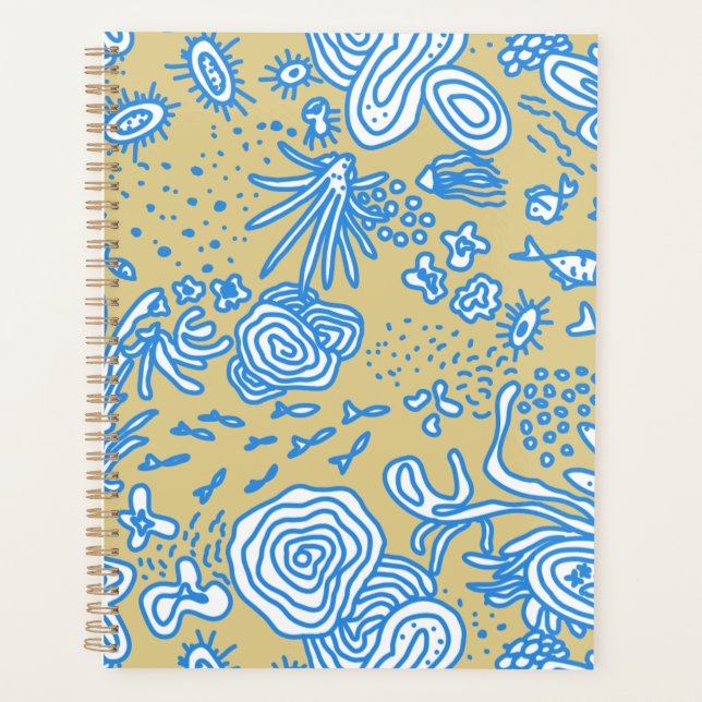Agenda Sob o Mar Amarelo Azul (Frente)