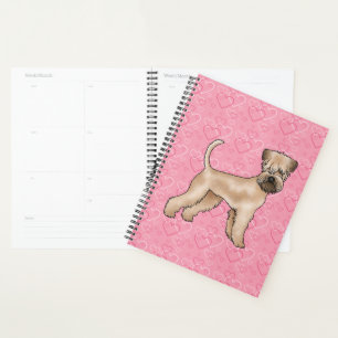 Agenda Soft-Coated Wheaten Terrier Cão Padrão Coração Ros