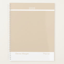 Agenda Soft Khaki/Beige Minimalist