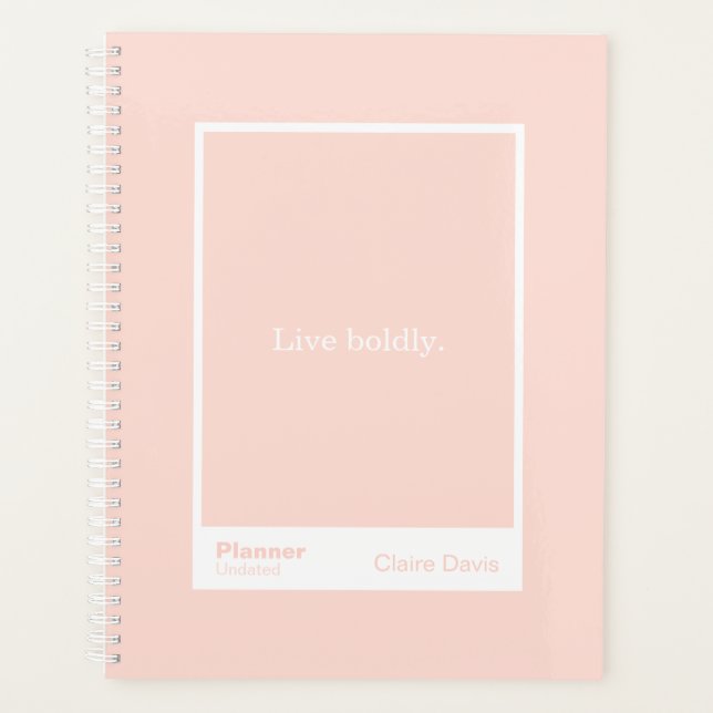 Agenda Soft Peach Block Quote | Fully Customizable (Frente)