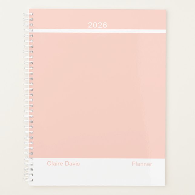 Agenda Soft Peach Minimalist (Frente)