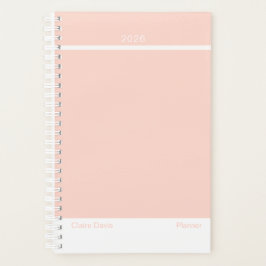 Agenda Soft Peach Minimalist Planner