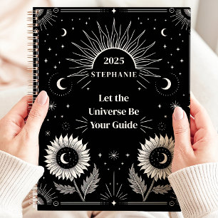 Agenda Sol Celestial Lua Estrelas Manifestação Personaliz