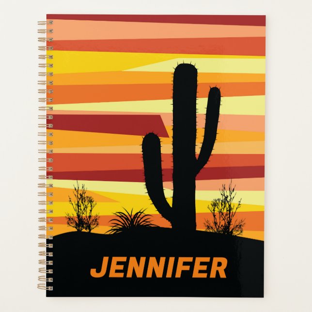 Agenda Sol do deserto geométrico (Frente)