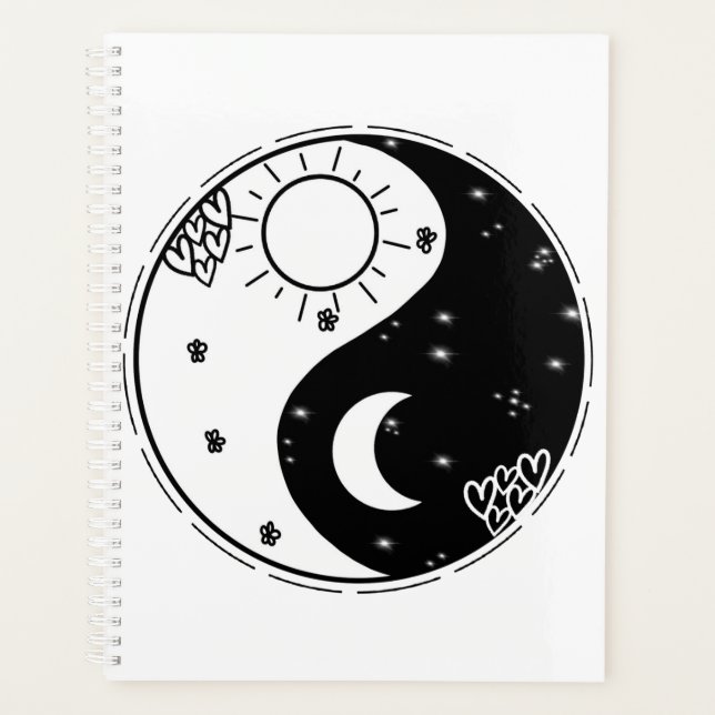 Agenda Sol e Lua yin yang (Frente)