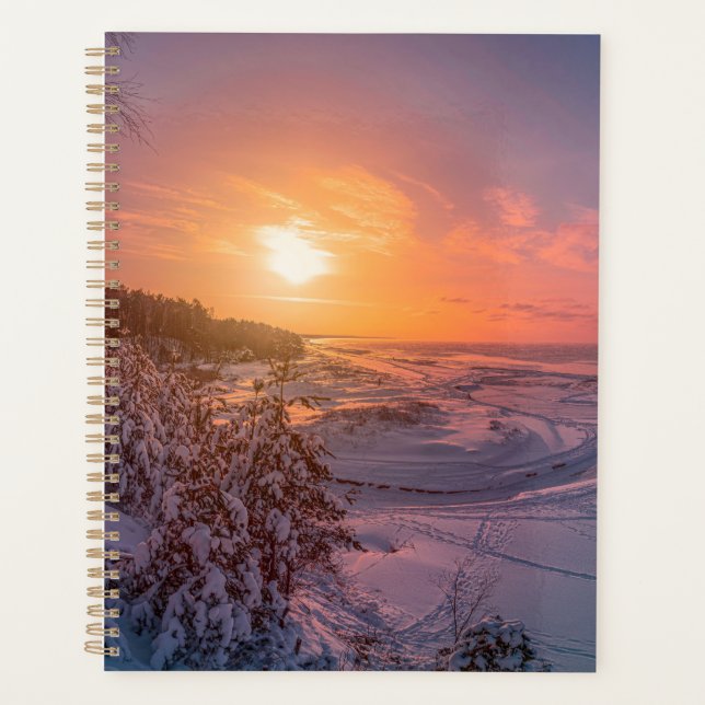 Agenda Sol sobre a costa da neve (Frente)