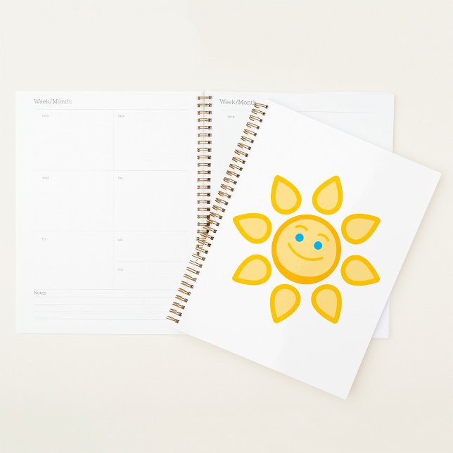 Agenda Sol Sorridente Feliz Luz do Sol (Criador carregado)