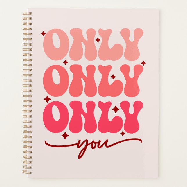 Agenda Somente você namorados (Frente)