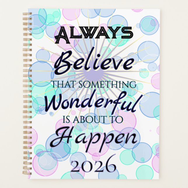 Agenda Something Wonderful 2026 Planner (Frente)