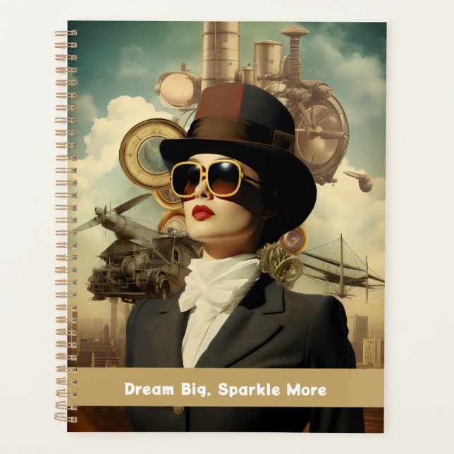 Agenda Sonhadora de vadia grande, brilha mais (Frente)
