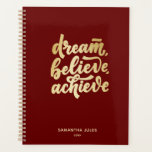 Agenda Sonho Dourado Moderno Acredita Conseguir Motivação<br><div class="desc">Sonho Dourado moderno acredita alcançar motivação</div>