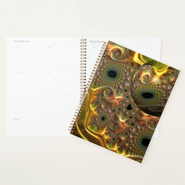 Agenda Sonho Fractal Ouro Líquido (Exibição)