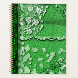 Agenda Sonhos Esmeralda Trompe L'oeil Estilo de Diário de