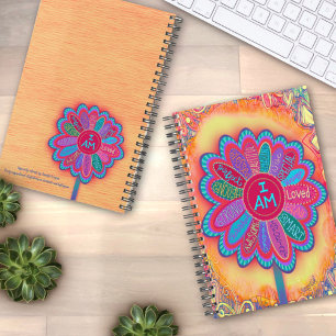 Agenda Sou Floral Inspiracional Colorida Girly Planner