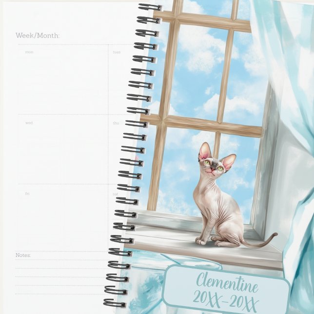 Agenda Sphynx Cat Undated Appointment Book Diary (Criador carregado)