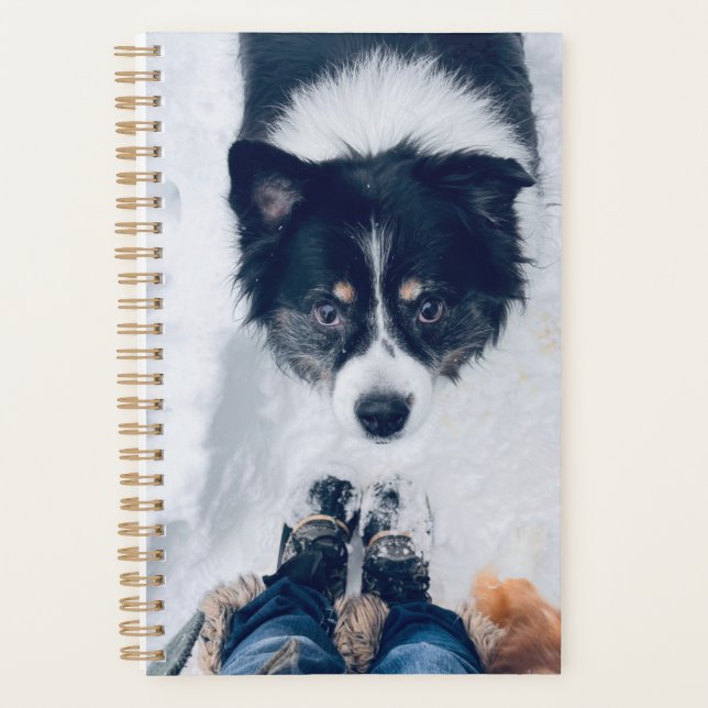 Agenda Spiral Planner- Cute Dog (Frente)
