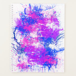Agenda Splatter de pintura de aquarela