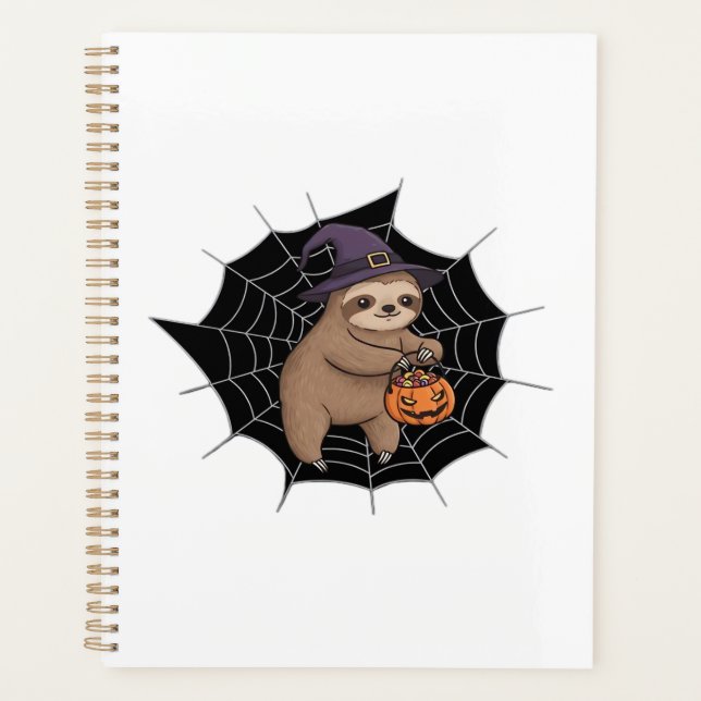 Agenda Spooky Sloth Halloween Fun - Cute Trick-or-Treat A (Frente)