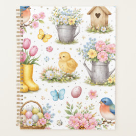 Agenda Spring Garden Easter Planner Notebook  